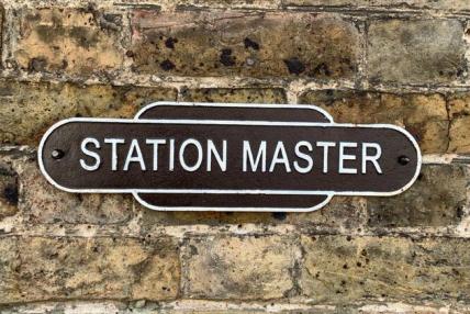 Station master plaque